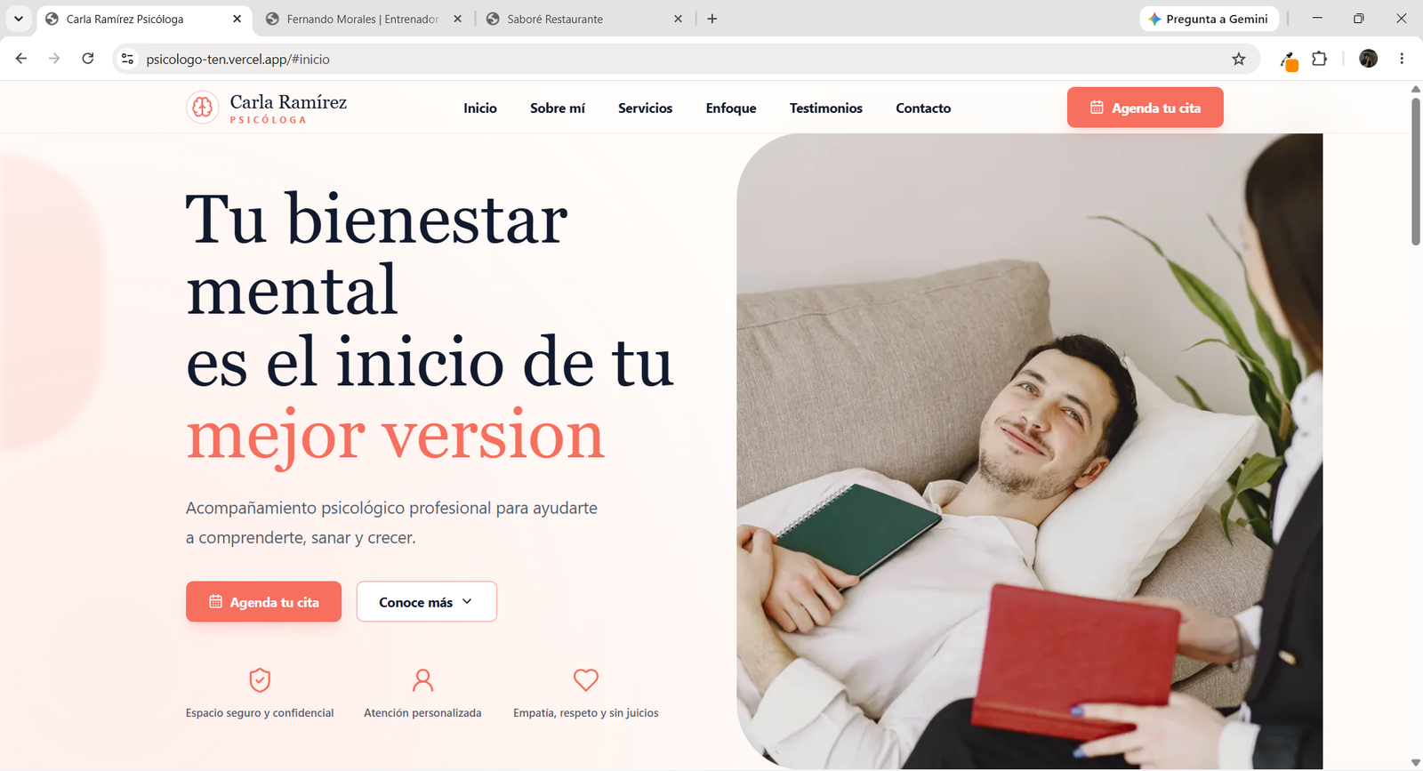 Sitio web para Constructora Vertice