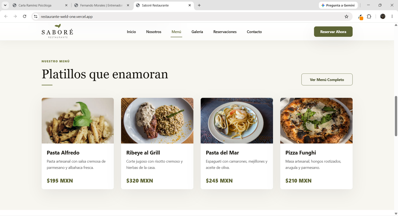 Sitio web para FitPro Studio